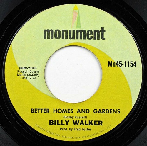 Billy walker better - better, homes